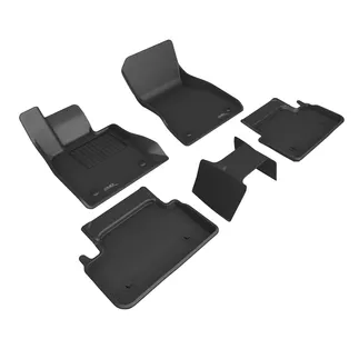 3D MAXpider Kagu 1st & 2nd Row Floormat For 24-26 BMW 5 Series - Black